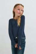 Y petite lace top - Bleu marine