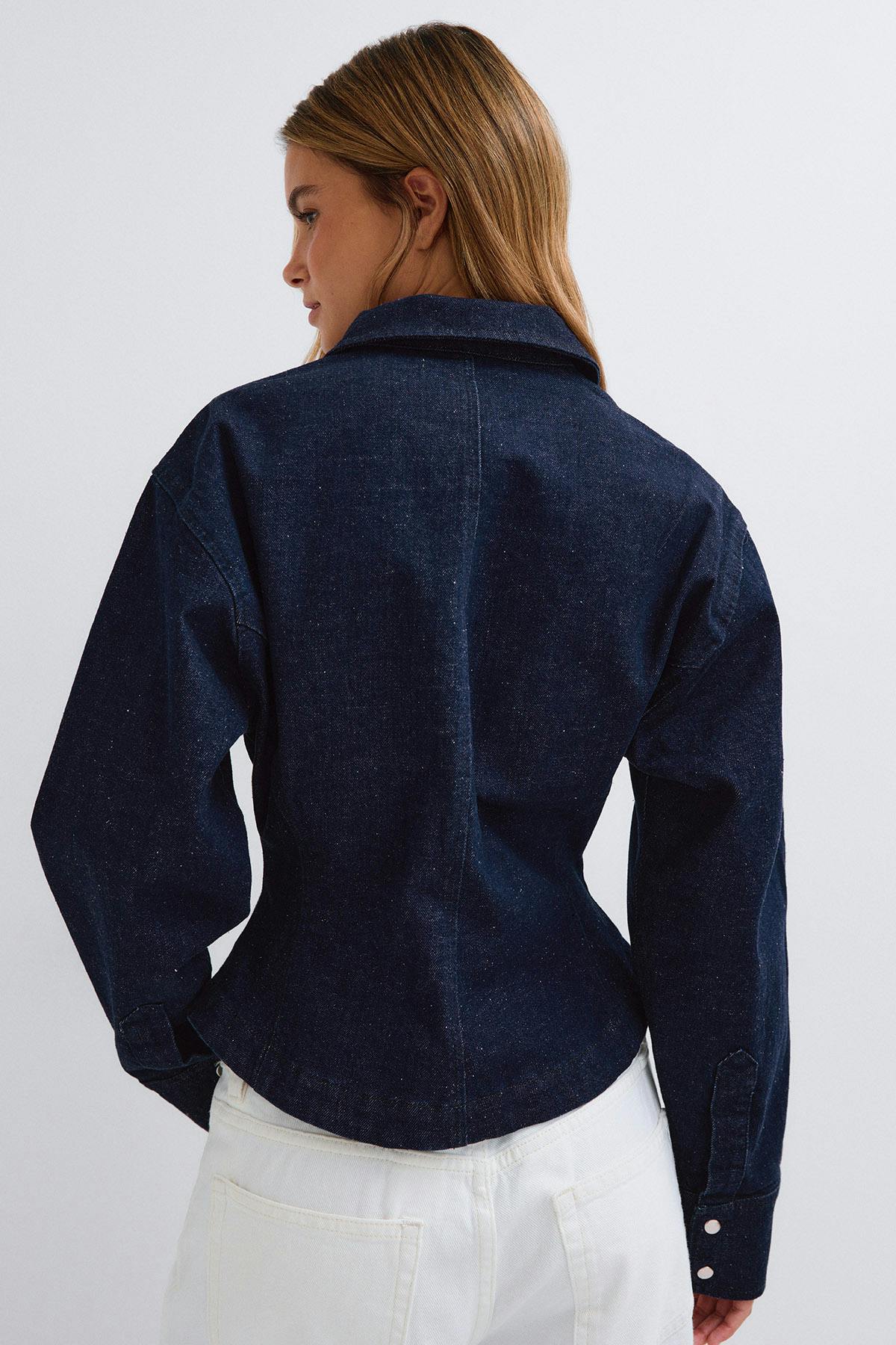 Shaped denim shirt - Rinse