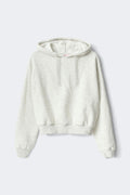14+ printed hoodie - Lt grey melange