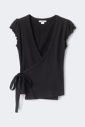 14+ wrap top - Noir