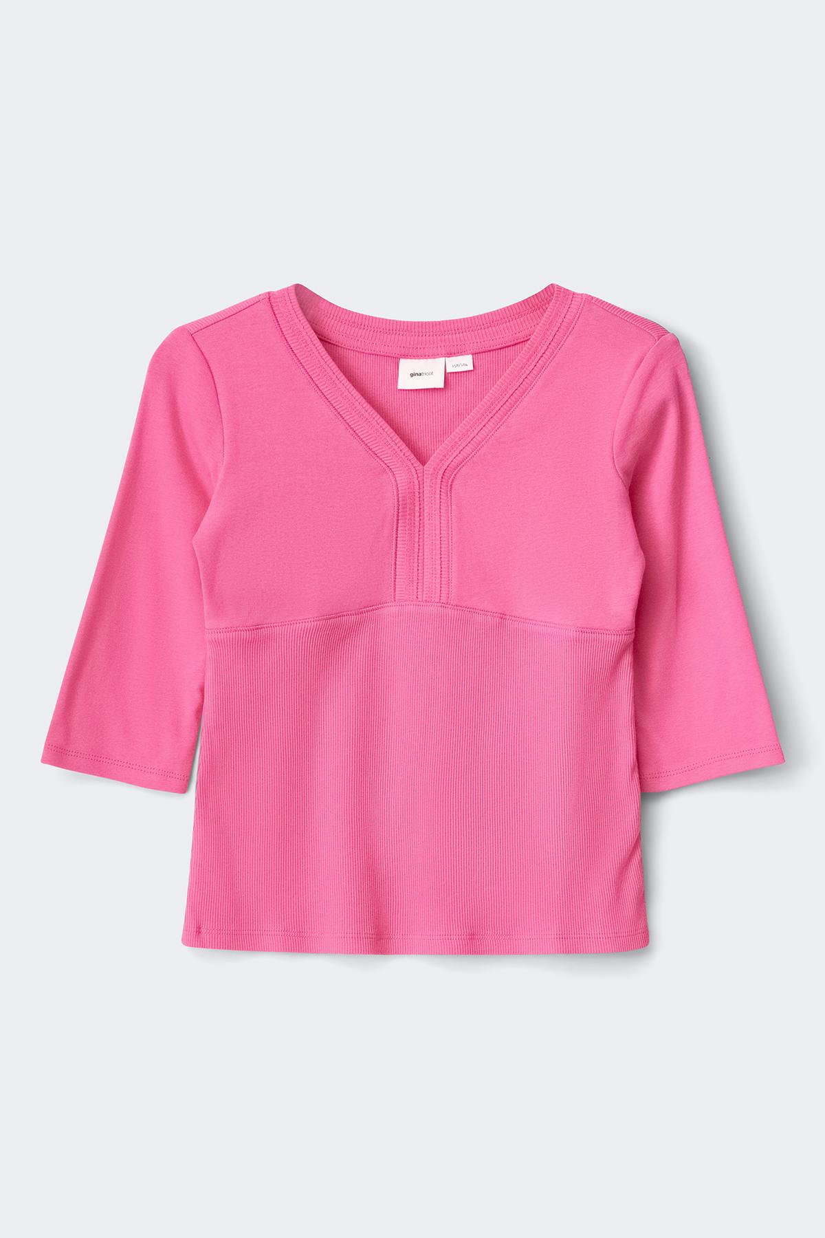 Y short sleeve top - Strong pink