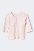 Y short sleeve top - Ballet slipper