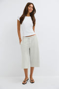 Bermuda sweat shorts - Grey melange