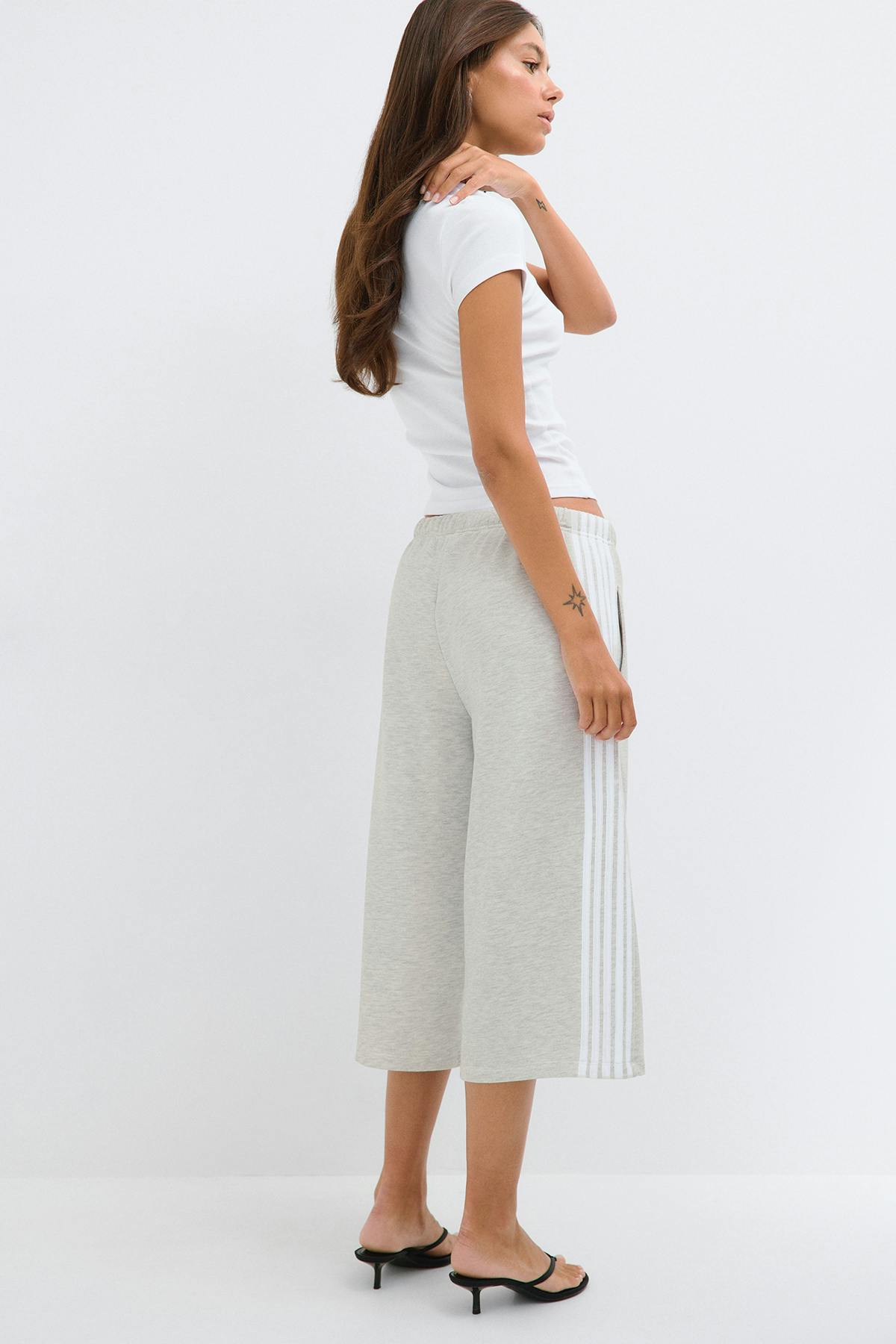 Bermuda sweat shorts - Grey melange