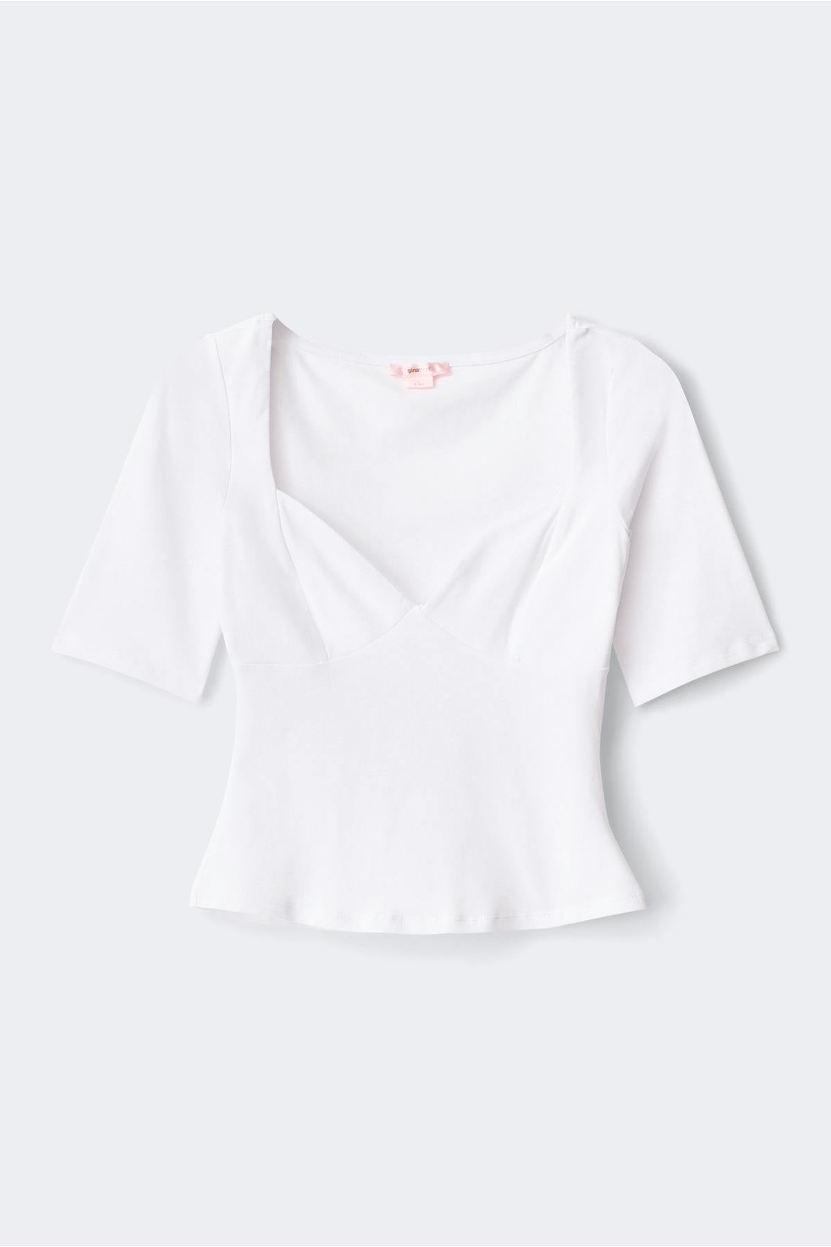 14+ fitted top - Blanc
