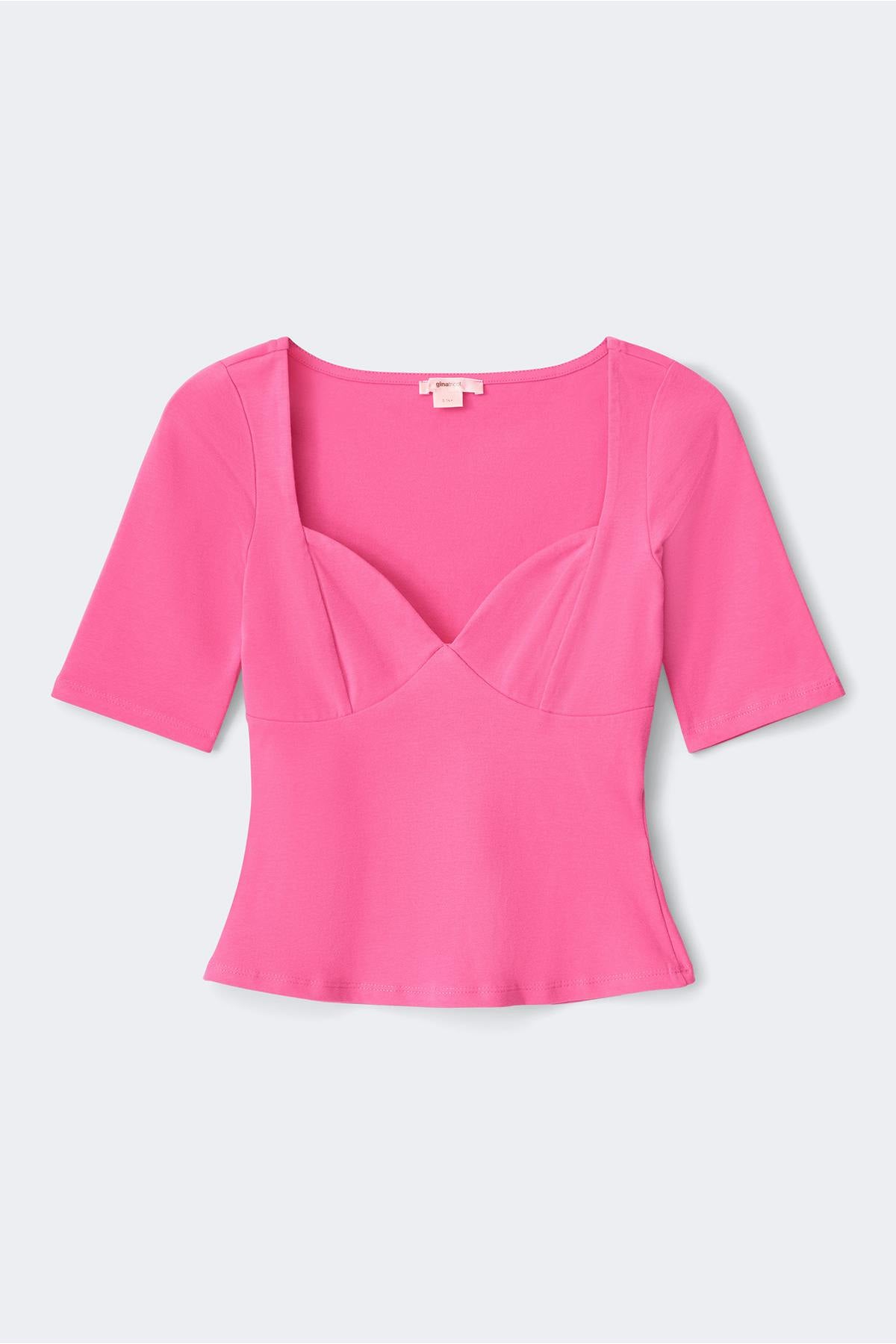 14+ fitted top - Strong pink