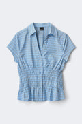 Smock shirt - Blue check