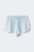 Soft sporty shorts - Bleu clair