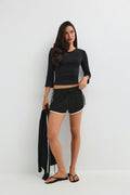 Soft sporty shorts - Rouge