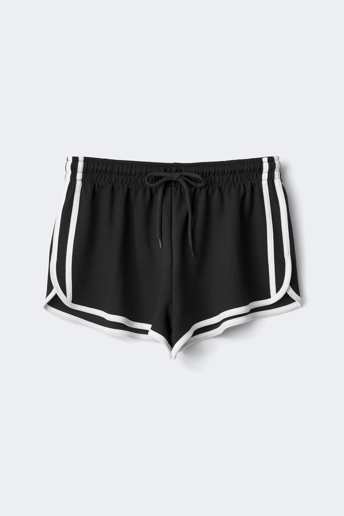 Soft sporty shorts - Noir
