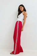 Sporty wide trousers - Bleu clair