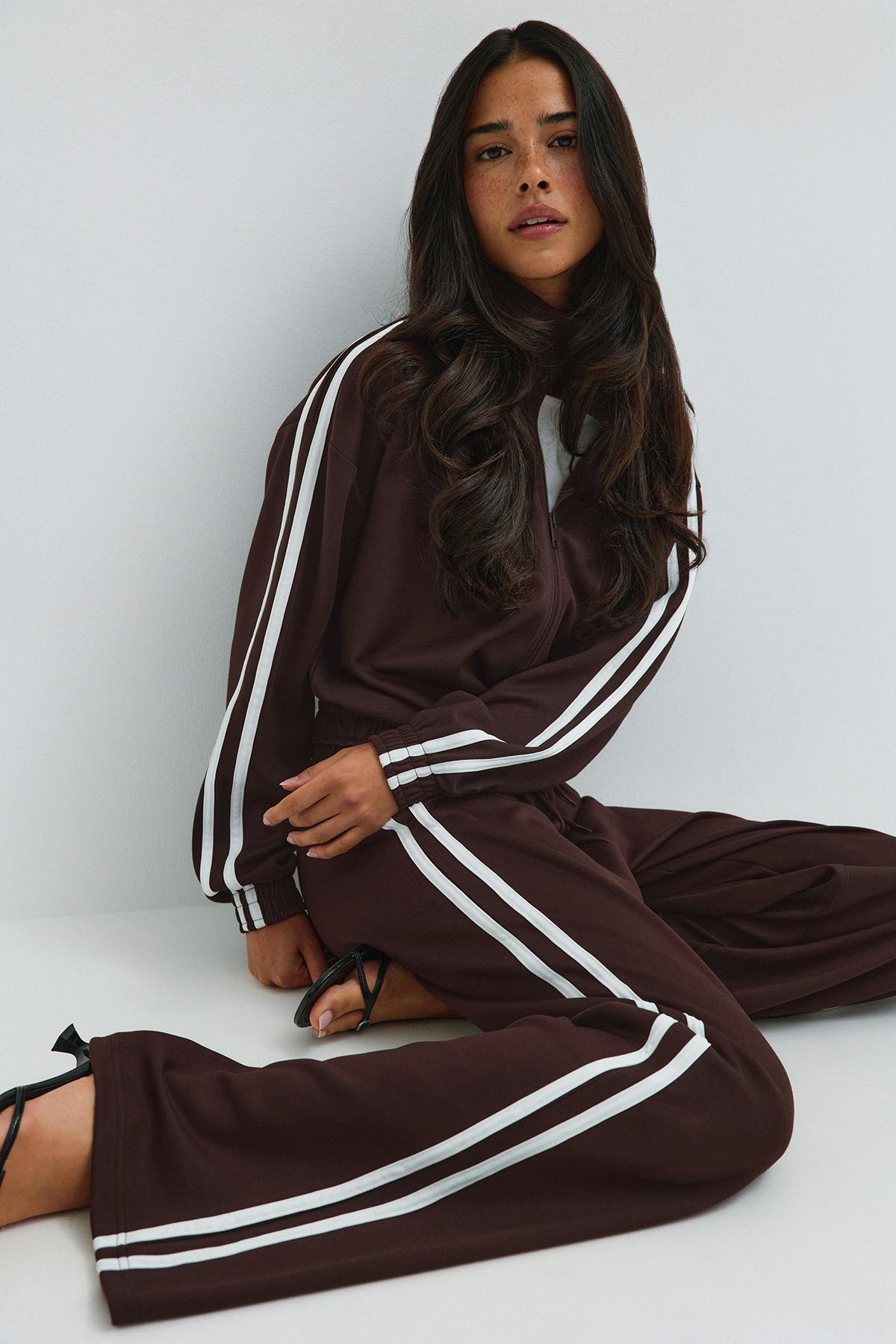 Sporty wide trousers - Mazarine blue