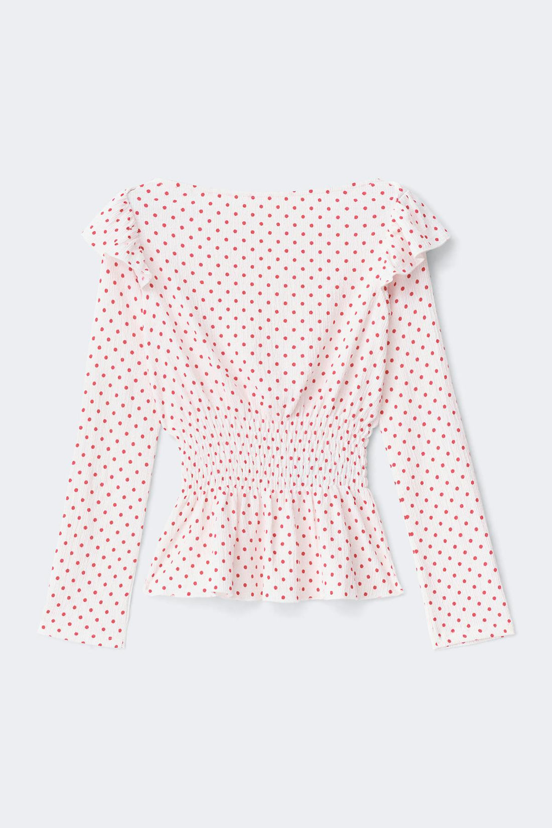 Y long sleeve smock top - Barley/print