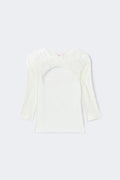 14+ lace top - Blanc