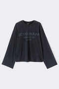 Printed long sleeve tee - Gris