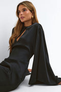 Keyhole mini dress - Gris