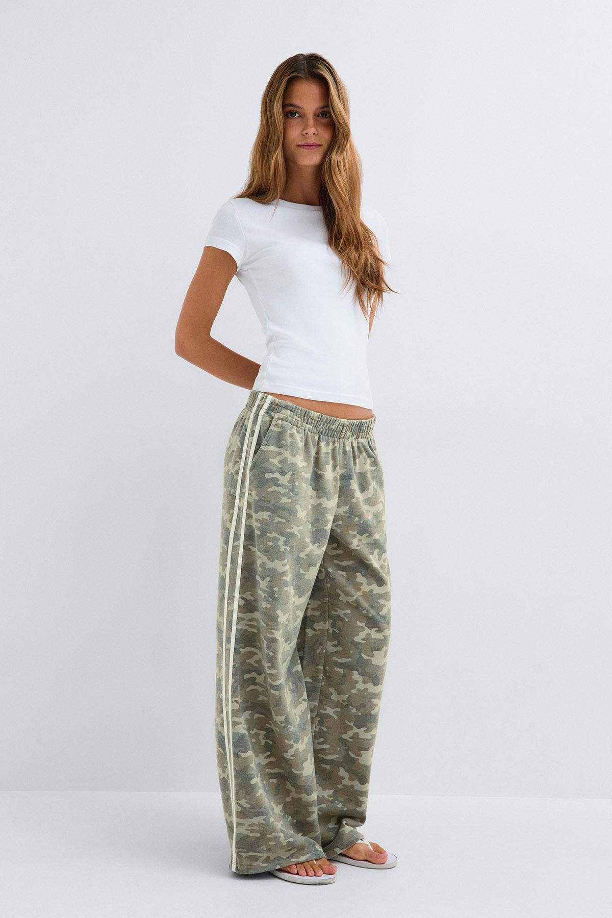 Camo stripe trousers - Camo