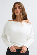 Button detail top - Noir