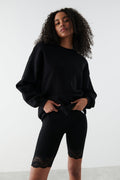 basic biker lace - Blanc cassé
