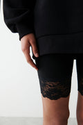 basic biker lace - Blanc cassé