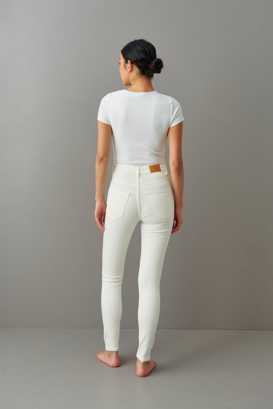 high waist jeans - Noir