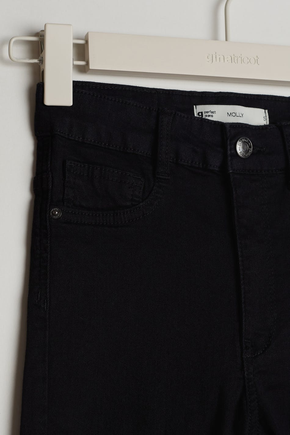 high waist jeans - Noir