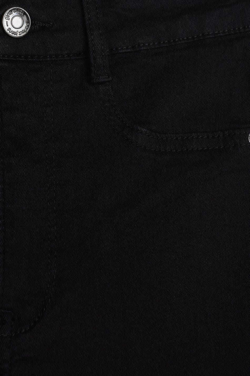 high waist jeans - Noir