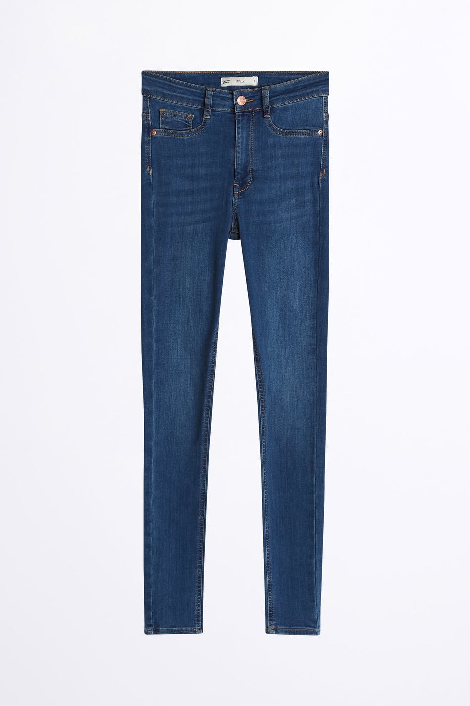 high waist jeans - Washed grey