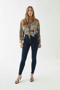 high waist jeans - Washed grey