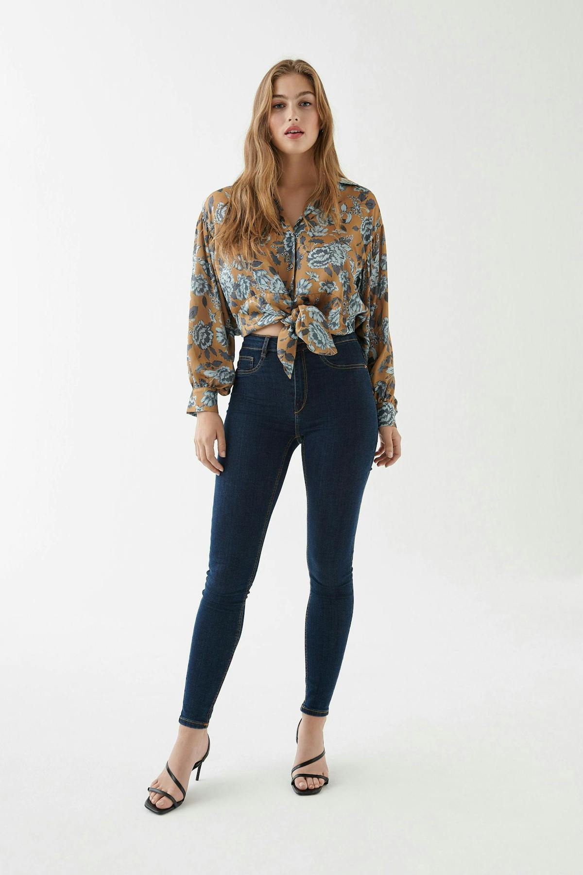 high waist jeans - Washed grey