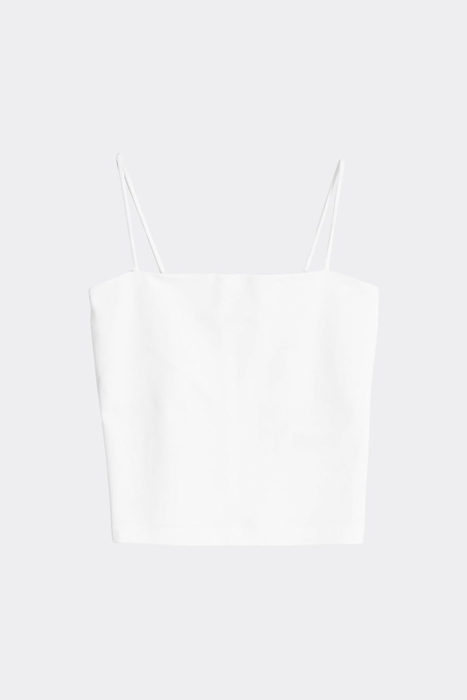 spaghetti strap singlet - Blanc cassé