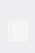 spaghetti strap singlet - Blanc cassé