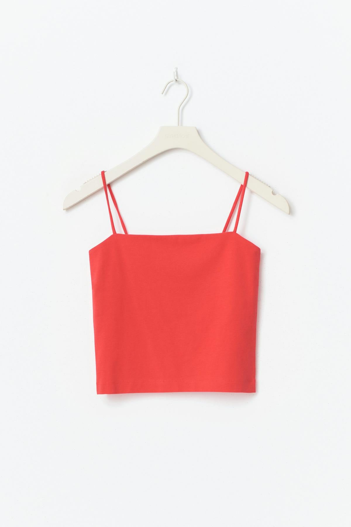 spaghetti strap singlet - Blanc