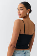 spaghetti strap singlet - Blanc cassé