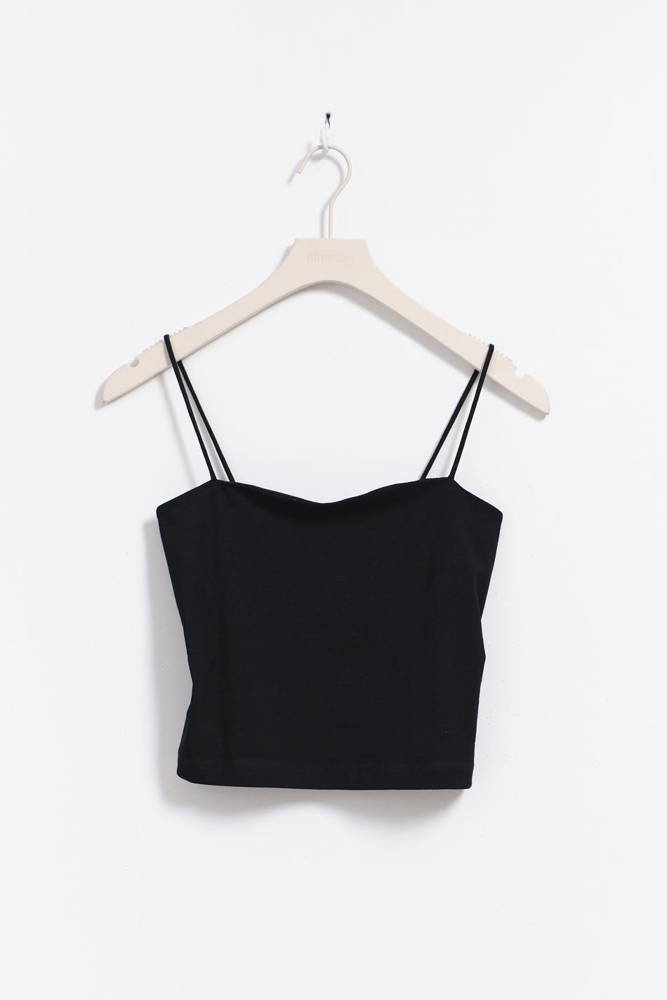 spaghetti strap singlet - Noir