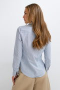 Long sleeve shirt - White/cobolt