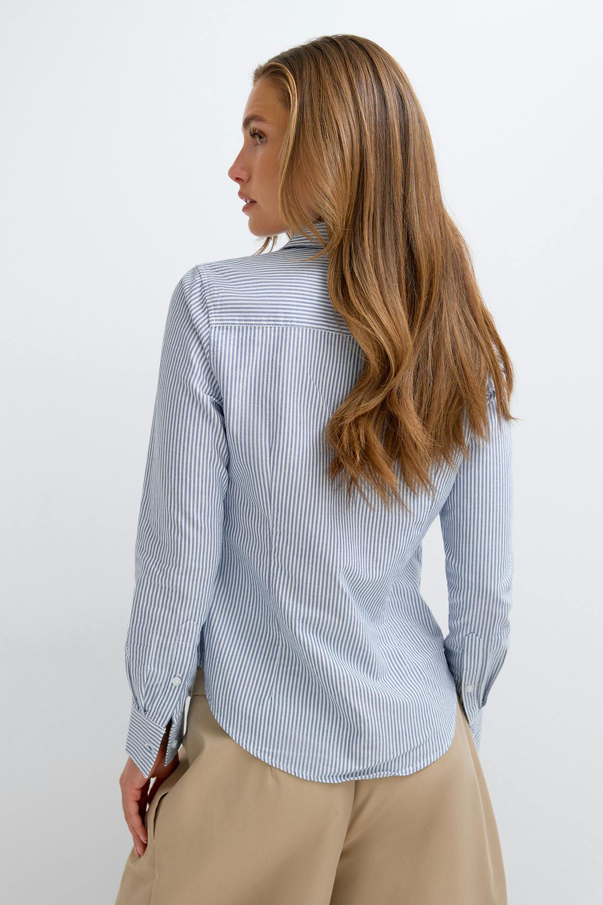 Long sleeve shirt - White/cobolt