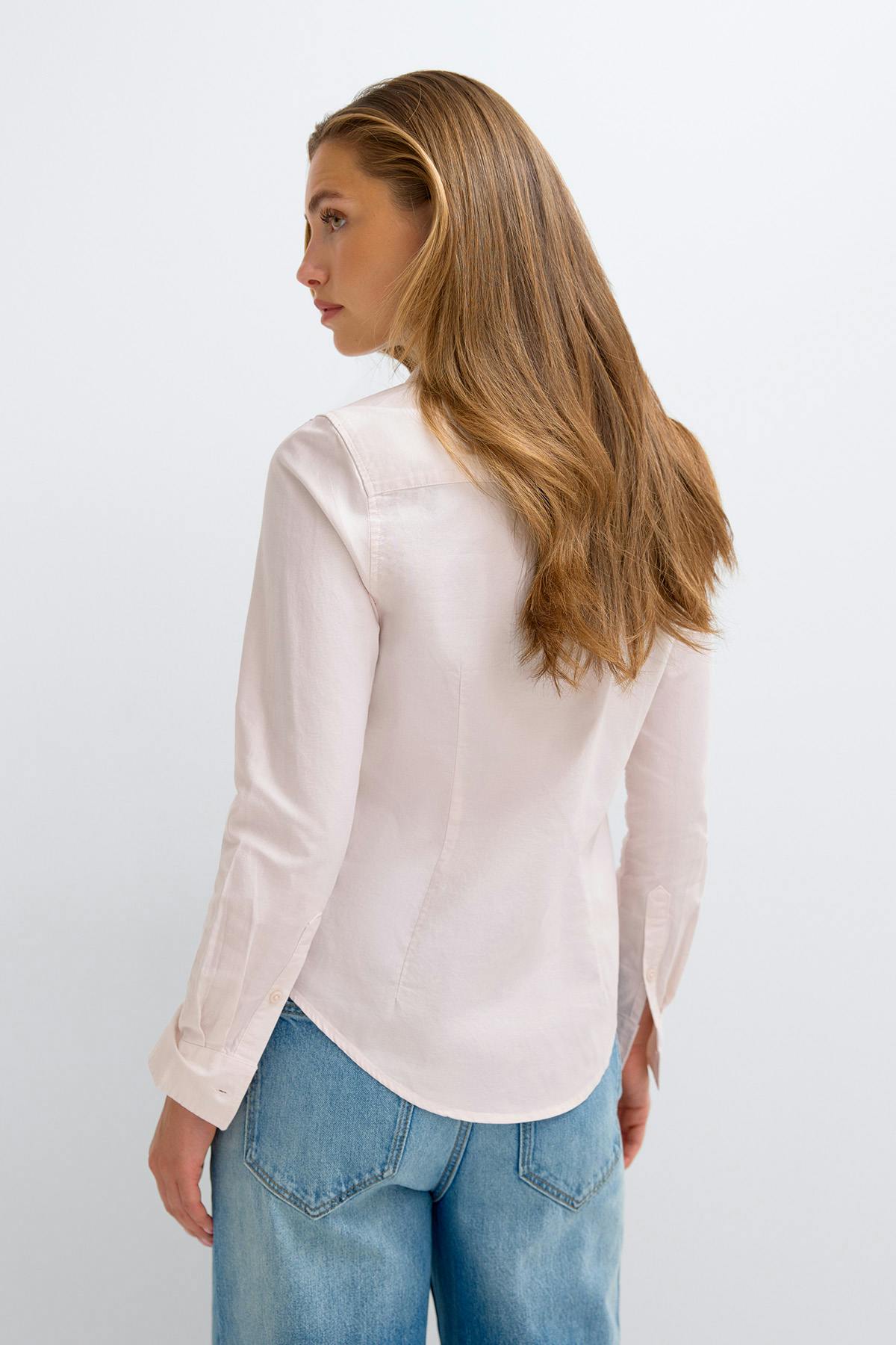 Long sleeve shirt - Rose clair