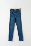 molly petite high w jeans - Blanc cassé