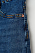 molly petite high w jeans - Blanc cassé