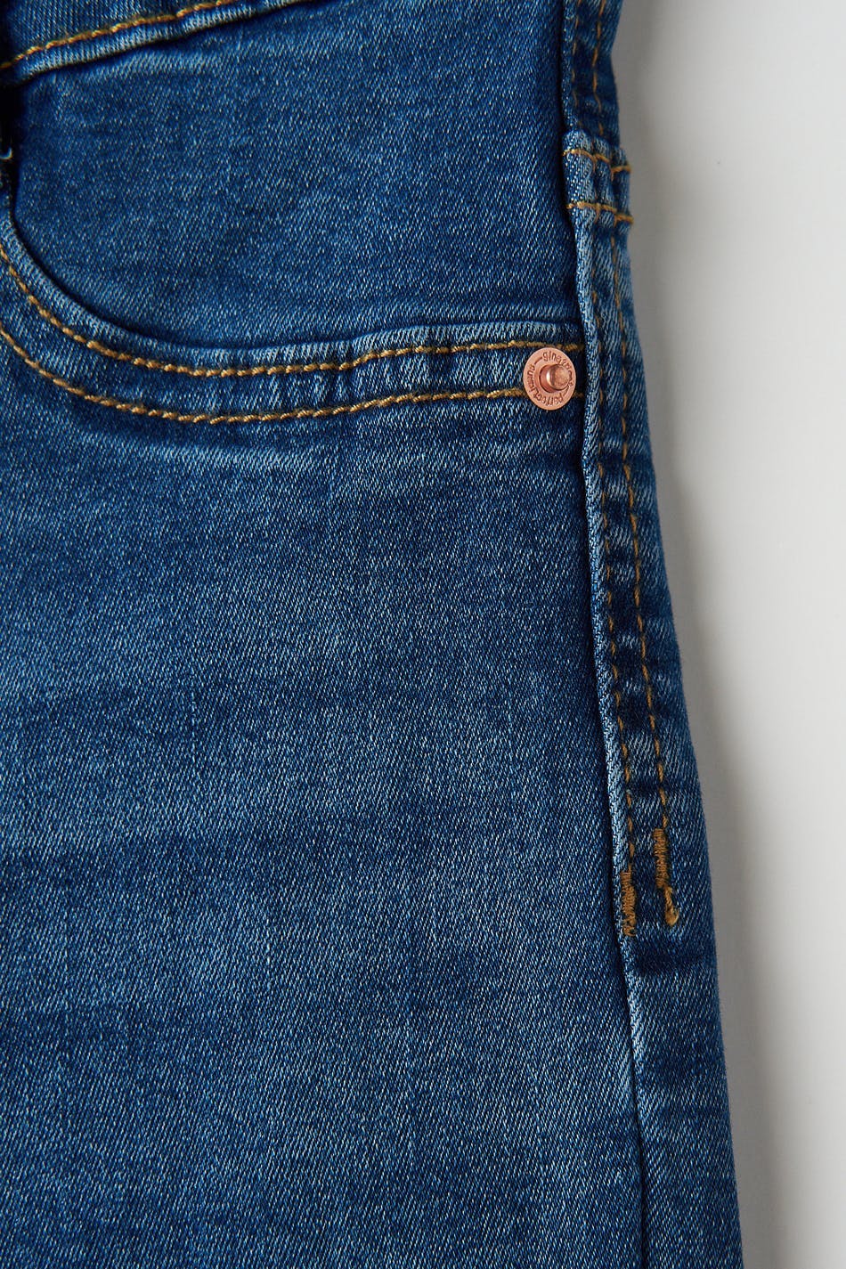 molly petite high w jeans - Blanc cassé
