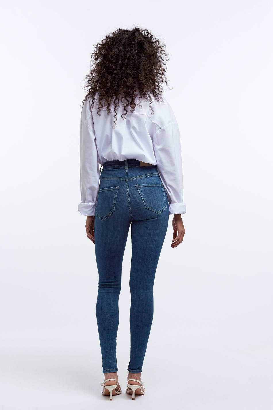 molly petite high w jeans - Dk blue h