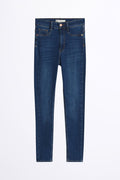 molly petite high w jeans - Dk blue h