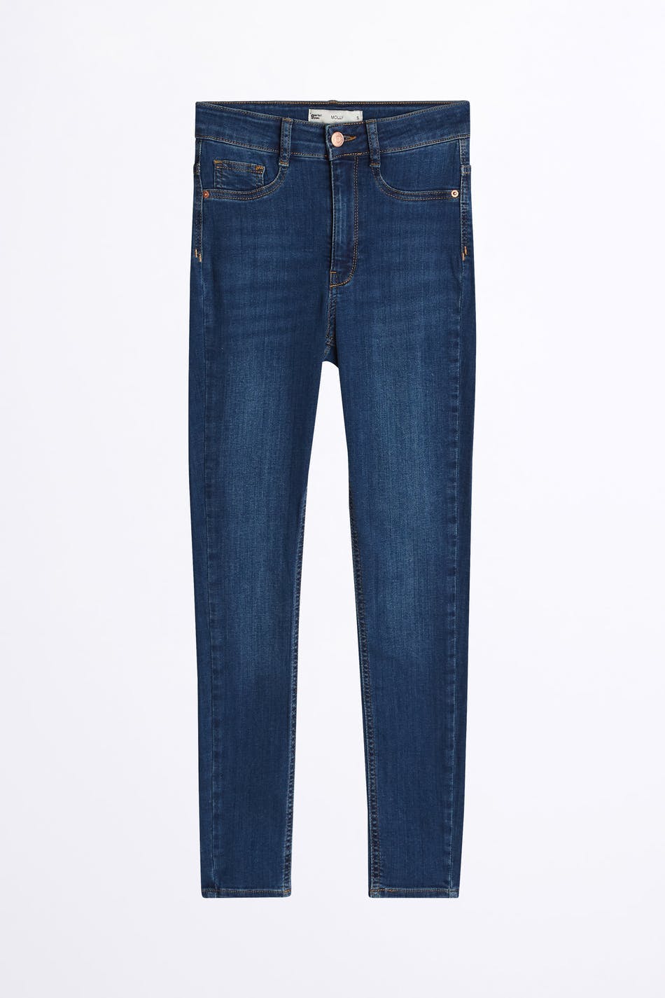 molly petite high w jeans - Dk blue h