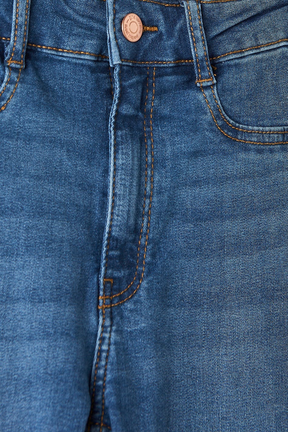 molly petite high w jeans - Blanc cassé