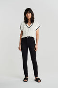 molly petite high w jeans - Dk blue h