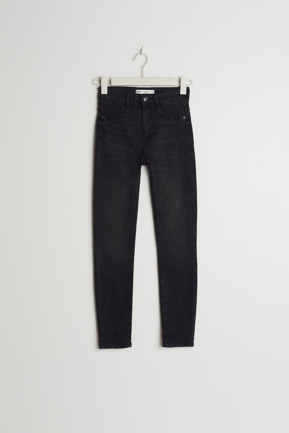 molly petite high w jeans - Offblack