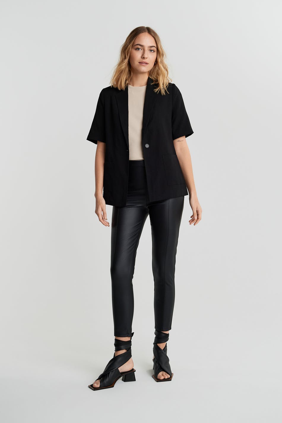 Maj pu trousers - Noir