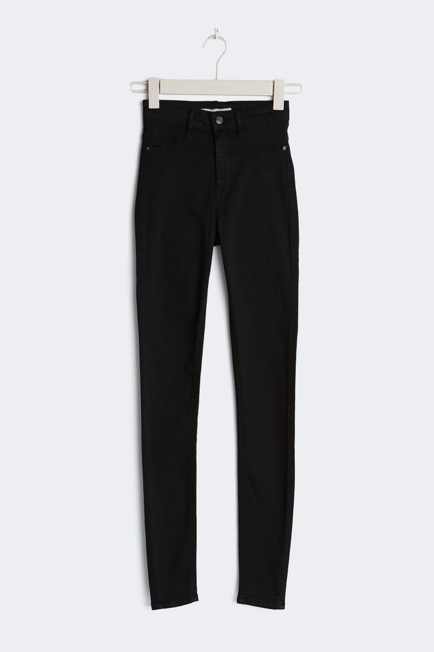 molly tall high w jeans - Noir