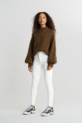 molly petite high w jeans - Noir